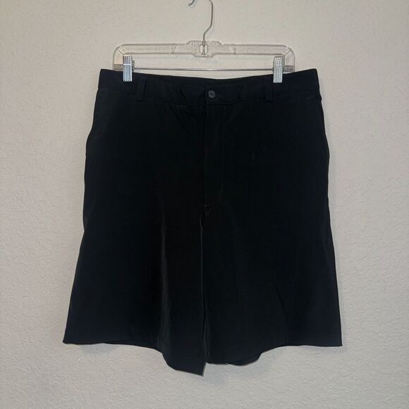 Nike Dri-Fit Shorts Men’s 33 Medium Black Logo Embroidered Tennis Short - Picture 2 of 10